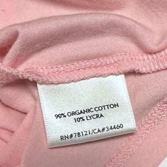 EILEEN FISHER Women’s Pink Organic Cotton Stretch Scoop Neck Tee Petite Large - Picture 4 of 5